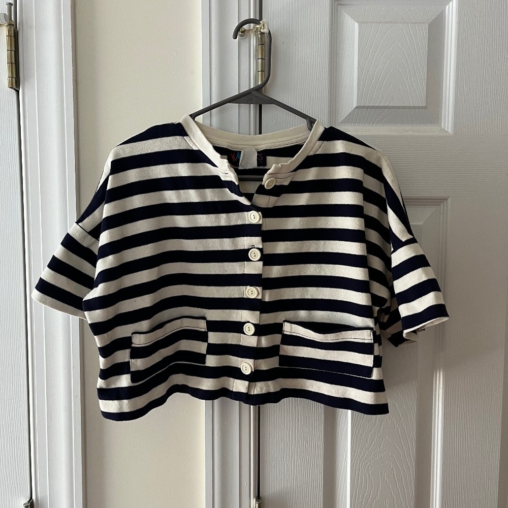 Vintage Knitwits Cropped Top, Size Large